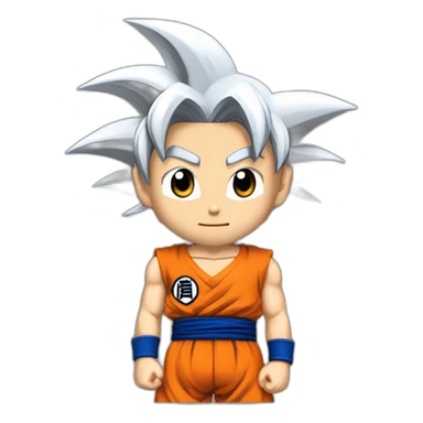goku con los brazos cruzados sticker