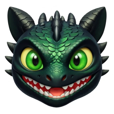 Toothless face only from how to train your Dragon accurate  sticker