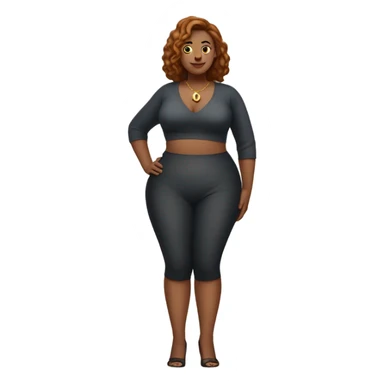 single Slim-Thicc white woman posing (hourglass figure) sticker
