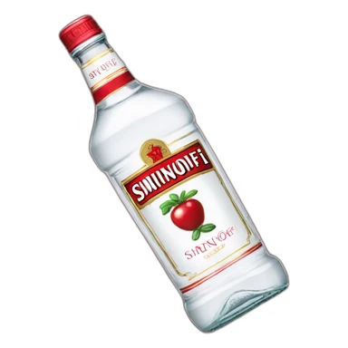 bottle of smirnoff sticker
