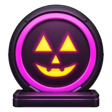 Nether portal neon sticker