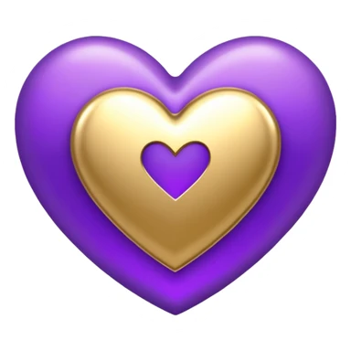 The golden Letter “t” inside a Purple Heart sticker