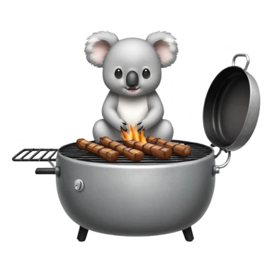 koala siting on a barbecue sticker