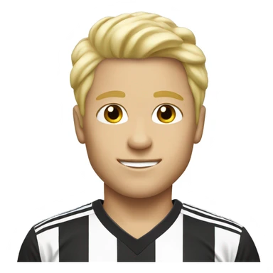 Soccer boy blonde hair sticker