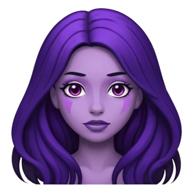 Purple girl sticker