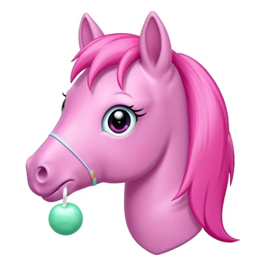 My little pony horse with chewing gum sticker