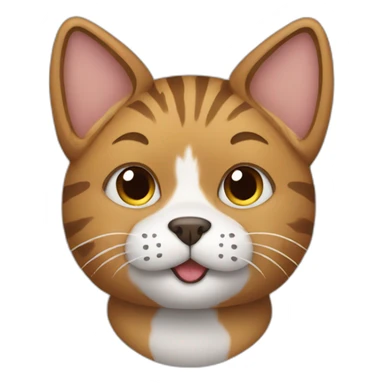 cat wearing a dog costume sticker