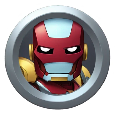 Ironman with teen Titans go sticker