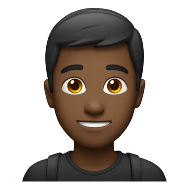 A boy wearing ear buds sticker