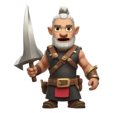 Hog rider from clash of clans sticker