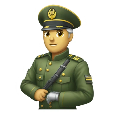 Saludo Militar armada sticker