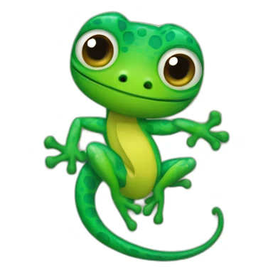 Gecko appareil photo sticker