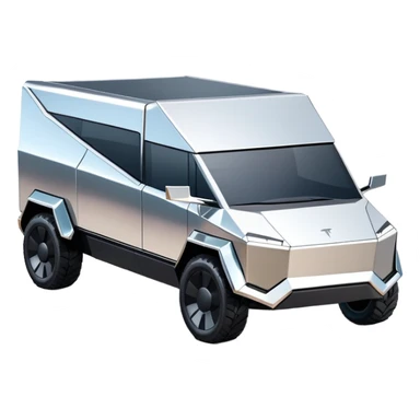 2024 chrome Tesla cybertruck sticker