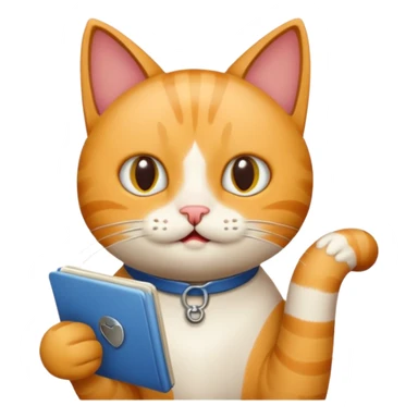 A Cat saying task is complete. sticker