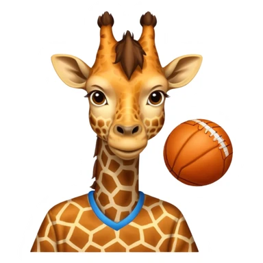 athlete player giraffe sticker