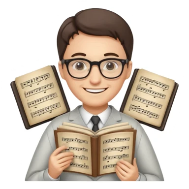 white teacher of music sticker