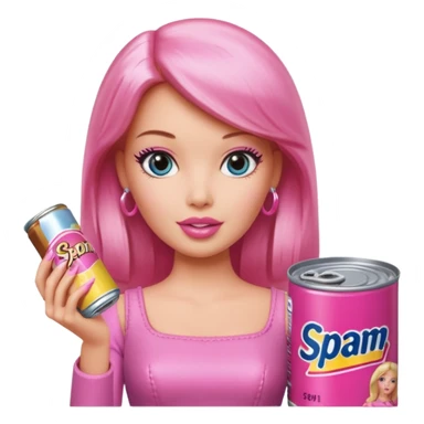 Matisse barbie slop style pink SPAM sticker