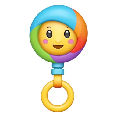 Rattle – colorful sticker