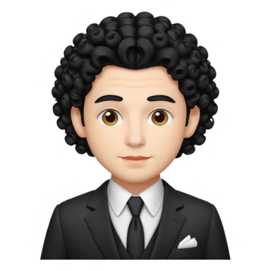 curly  drag king sticker