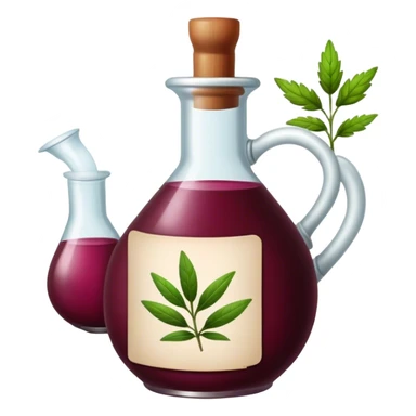 The burgundy color of herbs and potions sticker