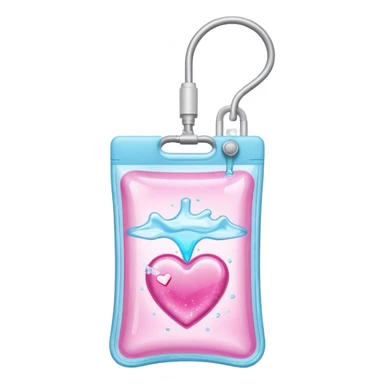 IV bag that looks like Love Island (the television show) sticker