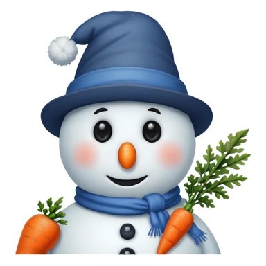 snowmen wearing hat  sticker