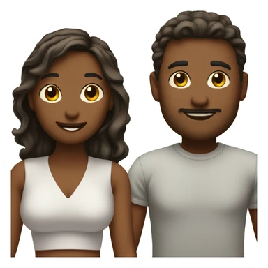 Make a couple which talks with each other  sticker