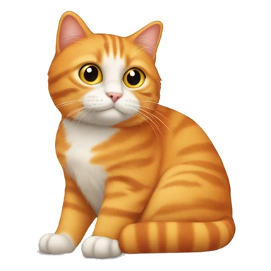 Orange cat that looks like Donald trump  sticker