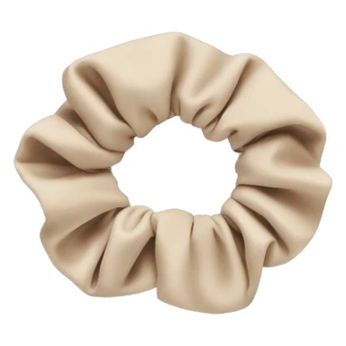 Beige scrunchie  sticker