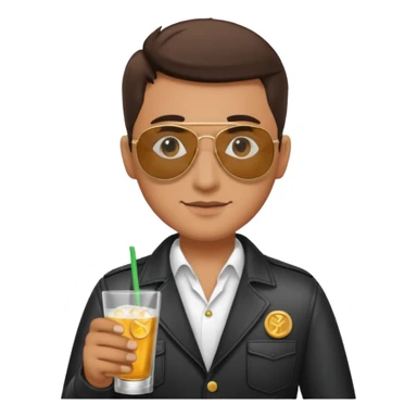 Bartender making money wearing aviators sticker