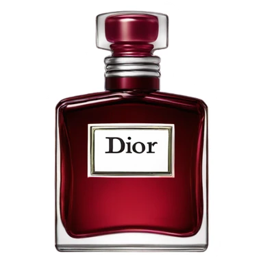 Dior perfume dark red bottle hypnotic poison sticker