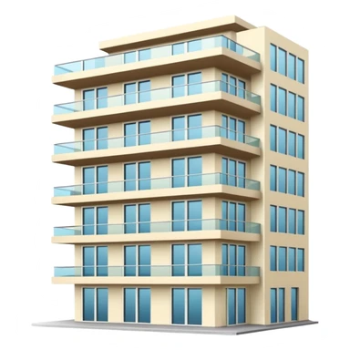 luxury apartament building sticker