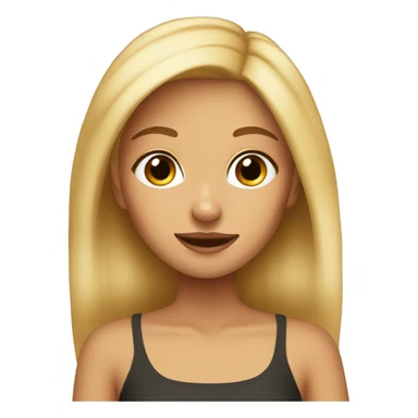 blonde girl with brown min pin sticker