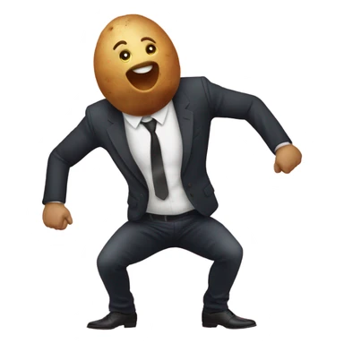 twerking potato at the club sticker