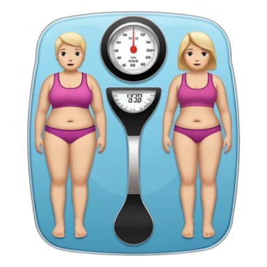 scale going down fat loss sticker