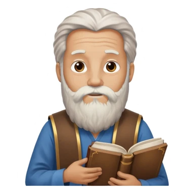 moses holding bible sticker