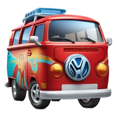 Mattel hot wheels Volkswagen Kool Kombi.tooned.sports car.red sticker