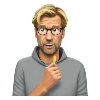 Jurgen Klopp biting nails sticker