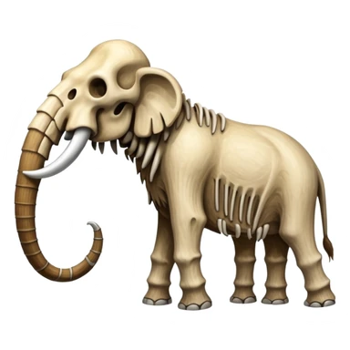 skeleton of a mammoth   sticker