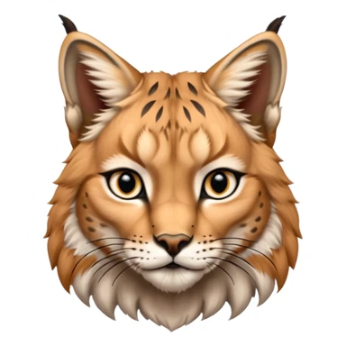 A high-resolution photo-realistic digital illustration of a baby lynx, chest upward A high-resolution, photo-realistic digital illustration of a majestic young Eurasian lynx, shown from the shoulder upwards with lynx markings, zoomed out showing half body  sticker