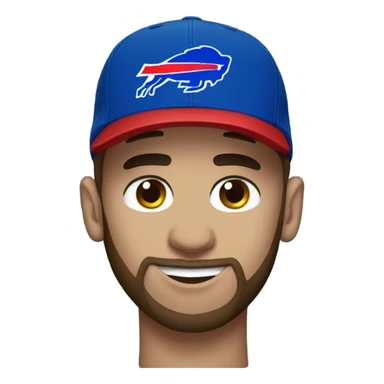 Messi with Buffalo Bills hat sticker