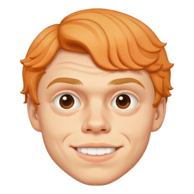 evan peters, dimples, peach fuzz on face sticker