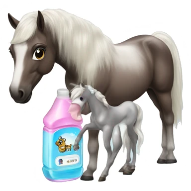 Diddy with baby oil on an unicorn  sticker