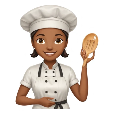Food Truck Chef black woman sticker