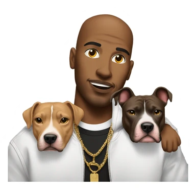a rapper with a big pitbull sticker