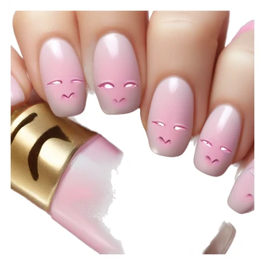 Pink cat eye nails sticker