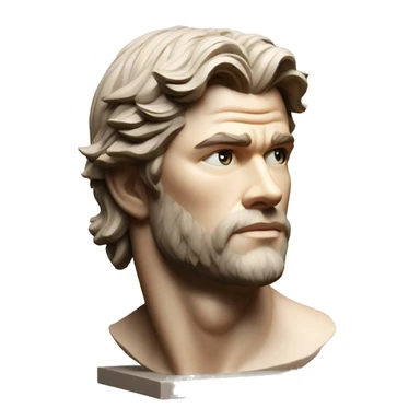chris hemsworth roman sculpture sticker