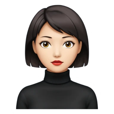 Ada Wong from resident evil 4 remake in roll-neck sweater  sticker