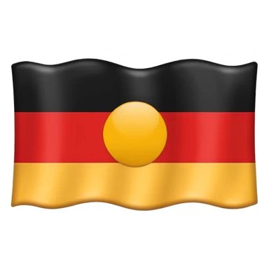 Flat Apple-style emoji of the German Empire flag sticker