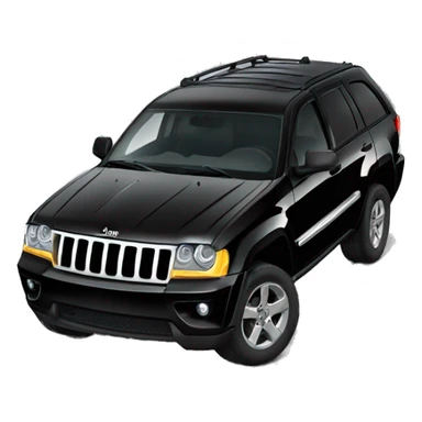 Black Jeep grand Cherokee no chrome sticker